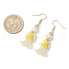 Human Handmade Glass Seed Beads Dangle Earrings EJEW-MZ00446-5