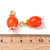 Handmade Lampwork Pendants LAMP-Z012-01G-05-3