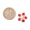 Glass Seed Beaded Star Pendants PALLOY-MZ00641-01-2