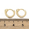 Brass Cubic Zirconia Hoop Earrings EJEW-Q014-35G-3