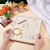 Square Wood Covered with Velvet Jewelry Display Trays ODIS-WH0329-41B-4