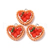 Opaque Resin Pendants CRES-U007-04B-P-1