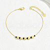 Gold Plated Brass Beads Anklets YN6291-3-1
