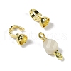Natural Moonstone with Brass Fold Over Clasps G-G141-02G-11-2