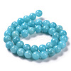Natural Mashan Jade Round Beads Strands G-D263-8mm-XS28-4