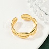 Brass Adjustable Cuff Rings for Women RJEW-B132-02A-G-3