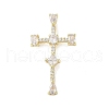 Real 18K Gold Plated Brass Micro Pave Cubic Zirconia Pendants KK-A209-09G-02-1