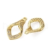 Brass Micro Pave Cubic Zirconia Pendants KK-F897-01G-2