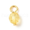 Faceted Transparent Acrylic Charms PALLOY-JF01601-02-3