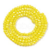 Electroplate Glass Beads Strands EGLA-A034-P2mm-B03-2