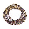 Electroplate Glass Beads Strands EGLA-B005-01A-HP01-2