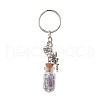7Pcs Glass Wish Bottle Keychains KEYC-JKC01144-4