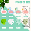 BENECREAT 16Pcs 8 Styles Food Grade Silicone Focal Beads SIL-BC0001-05-2