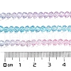 Transparent Painted Glass Beads Strands X1-DGLA-A034-T3mm-A22-3