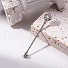 Brass Pave Synthetic Opal Crown Key Cartilage Earrings FS-WGDBF86-01-1