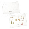 Clear Acrylic Slant Back Earring Storage Rack EDIS-WH0001-04D-1