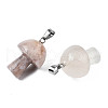 Natural Cherry Blossom Agate Pendants X-G-N0325-10H-2