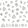 DICOSMETIC 80pcs 8 styles Square/Heart/Horse Eye Sew on Rhinestone GGLA-DC0001-02-1