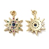 925 Sterling Silver Micro Pave Cubic Zirconia Pendants STER-I010-13G-1