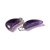 Natural Amethyst Pendants G-Z022-03D-3