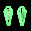 Halloween Theme Rack Plating Luminous Alloy Enamel Pendants ENAM-N056-340G-2