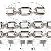 304 Stainless Steel Rectangle Link Chains CHS-S012-26P-A-3