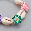 Cowrie Shell Anklets/Bracelets X-AJEW-AN00243-2