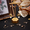 Beebeecraft 10Pcs Brass Cubic Zirconia Earring Hooks KK-BBC0004-53-4