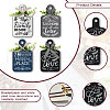 Wooden Pendant Decoration HJEW-WH0074-017-3