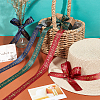   35.58~36 Yards 3 Colors Laser Style Polyester Satin Ribbons OCOR-PH0002-41-2