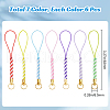 Gorgecraft 42pcs 7 Colors Braided Nylon Cord Mobile Straps FIND-GF0006-62-2