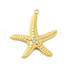 304 Stainless Steel Pendants STAS-V004-07G-01-1