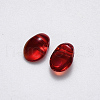 Transparent Spray Painted Glass Charms GLAA-R211-05-2