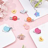 SUNNYCLUE 60 Pcs 6 Style Opaque Resin Cabochons CRES-SC0001-84-5
