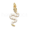 Brass Micro Pave Cubic Zirconia Pendants KK-H494-01G-02-1
