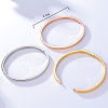 3Pcs Stylish Stainless Steel Hinged Bangle Set for Women CL4645-3