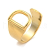 Vacuum Plating 201 Stainless Steel Cuff Rings RJEW-Z032-01G-D-1