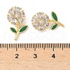Brass Micro Pave Cubic Zirconia Pendants KK-Q068-25G-3