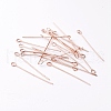 Brass Eye Pins KK-TAC0002-19RG-2