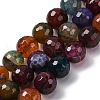 Natural Dragon Veins Agate(Dyed & Heated) Beads Strands G-K390-A05-01-2