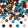 Fingerinspire 4 Colors Wood Large Hole Beads WOOD-FG0001-52-1