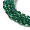 Electroplate Transparent Glass Beads Strands EGLA-A035-T4mm-L18-3