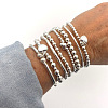 8Pcs CCB Round Beaded Stretch Bracelets WGF8C34-10-1