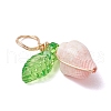 12Pcs 4 Styles Natural Sea Shell Copper Wire Wrapped Pendants PALLOY-JF03610-5