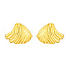 Simple Stainless Steel Seashell Stud Earrings NE7504-4