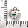 Brass Micro Pave Cubic Zirconia Pendants KK-U033-18P-02-3