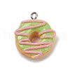 Opaque Resin Pendants RESI-Q020-05G-1