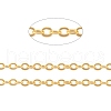 Brass Flat Oval Cable Chains CH030-G-2