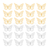 Unicraftale 40Pcs 2 Colors 201 & 304 Stainless Steel Filigree Pendants STAS-UN0057-13-1