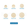 Craftdady 60Pcs 6 Style 304 Stainless Steel Cabochon Settings STAS-CD0001-11-5